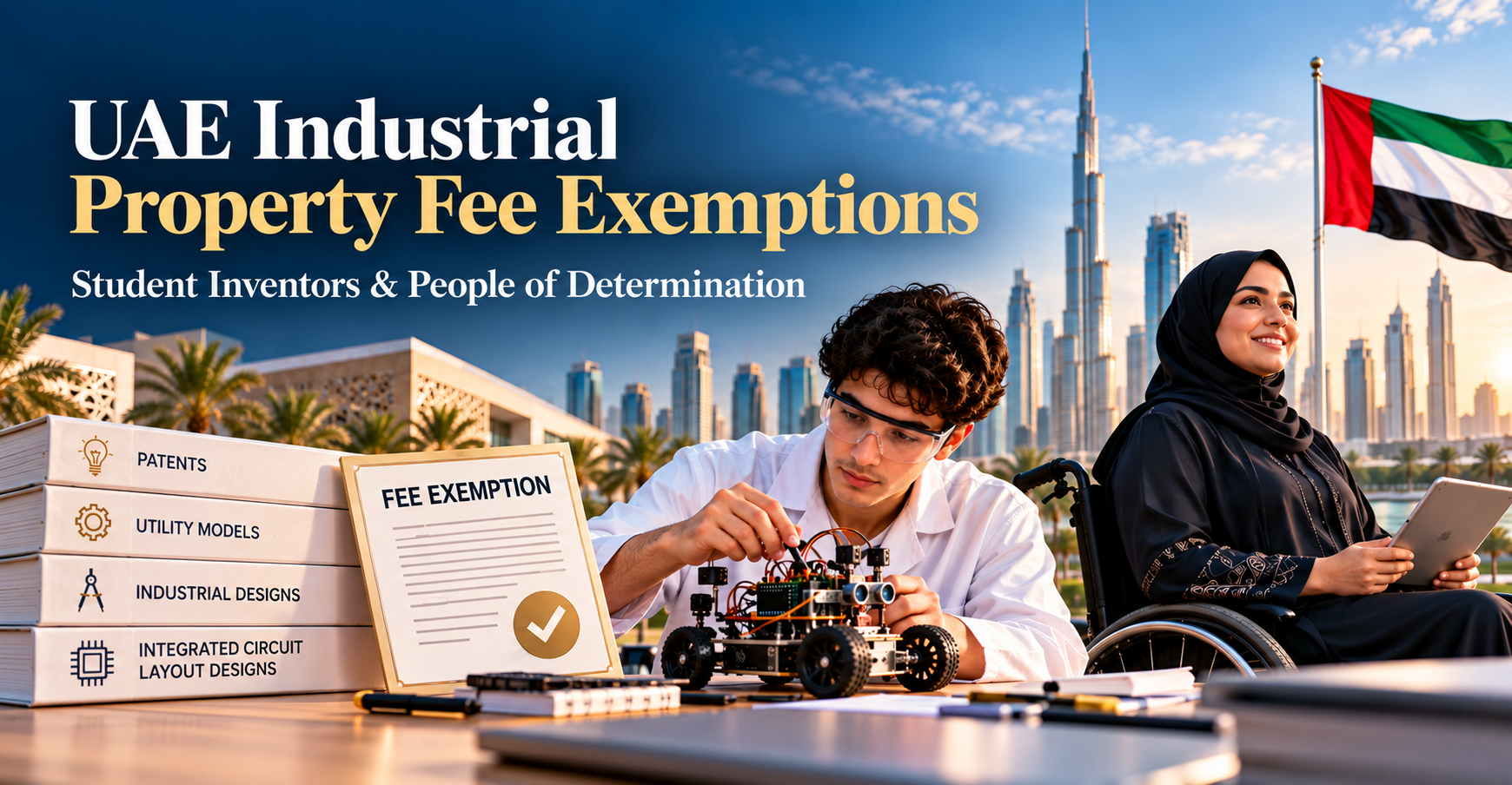 UAE Industrial Property Fee Exemptions: Student Inventors and People of Determination