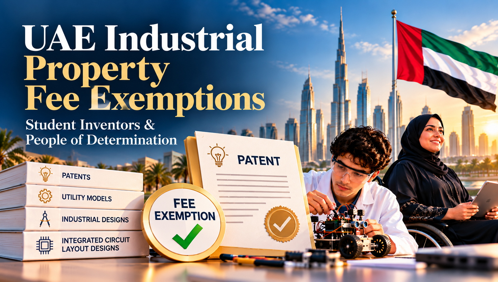 UAE Industrial Property Fee Exemptions: Student Inventors and People of Determination